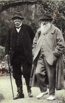Claude Monet and Georges Clemenceau
